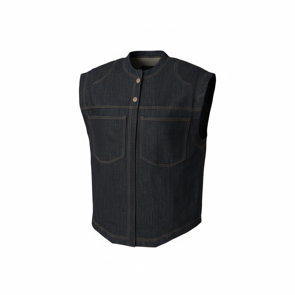 Crossroads Denim Vest.