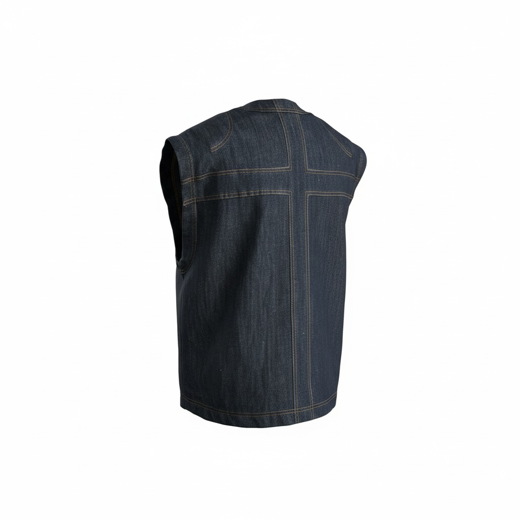 Crossroads Denim Vest.